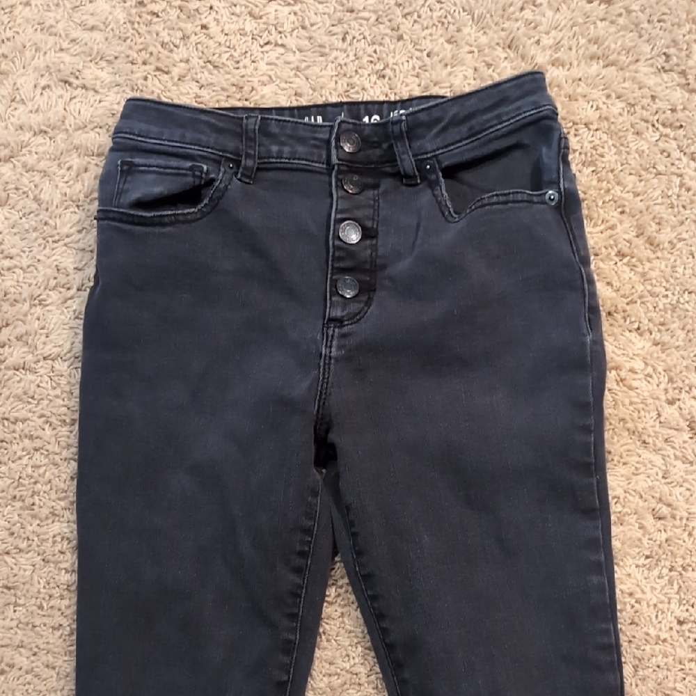 GAP Kid's Blacks High Rise Ankle Jeans